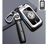 ZGCYK Voiture Coque de Clé pour MG ZS MG5 MG5 Scorpio MG6pro MG Mulan MG Navigator MG HS Télécommande étui à Clés Boîtier Protection Porte-Clés Gift Accessories,Silverstyle-A