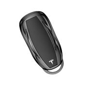 ZGCYK Voiture Coque de Clé pour Tesla Model S 2016 2017 2018 2019 2020 2021 2022 2023 2024 Télécommande étui à Clés Boîtier Protection Porte-Clés Gift Accessories,Blackstyle-A