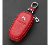 ZGCYK Voiture Pochette Etuis Porte-clés pour DS 4S DS 5LS DS5 DS6 DS7 DS9 DS3 DS4 Key Holder Key Organizer Key Case Key Cover Trousseau Clés Accessoire,Redstyle