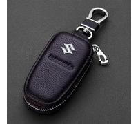 ZGCYK Voiture Pochette Etuis Porte-clés pour Suzuki Kizashi Jimny IGNIS Livio SX4 Swift S-Cross Vitara WagonR Key Holder Key Organizer Key Case Key Cover Trousseau Clés Accessoire,Coffeestyle-A