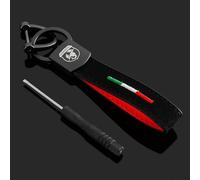 ZGCYK Voiture Porte-Clés Porte Clef pour Abarth Key Chain KeyRings Key Covers Key Card Holder Men Women Gifts Accessoire,A-A