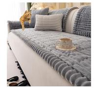ZGDDPZA Housse de canapé épaisse - Housse de Coussin de Canapé, Nouvelles Housse canape en Velours Imitation Vison Doux pour canapés 2, 3, 4 Place, Housse de Canapé en Forme de L (Grey,60 × 90 cm)