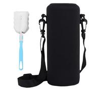 ZGDEIWGF 1 Couvre-gobelet Thermos, 1 Brosse à gobelets, Porte-Bouteille d'eau avec bandoulière, Sac pour Bouteille d'eau, Sac bandoulière avec Porte-Bouteille d'eau