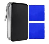 ZGDEIWGF 1 Morceau de boîtier de Disque, 2 Morceaux de Chiffon de Nettoyage de Disque, boîte de Stockage de Disque à 96 grilles, boîte de Stockage de CD, Stockage de Disque Optique