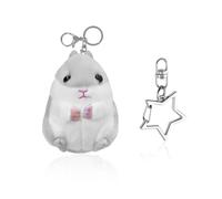 ZGDEIWGF 1 Porte-Clés Peluche, 1 Porte-Clés Étoile, Porte-Clés Hamster, Porte-Clés Sac À Main, Accessoires Sac À Dos