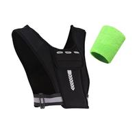 ZGDEIWGF 1 Sac Gilet Réfléchissant Et 1 Brassard De Sport, Sac À Dos De Sport De Plein Air, Sac De Poitrine pour Course À Pied, Sac Gilet Portable, Équipement De Sport