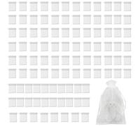 ZGDEIWGF 100Pcs Sacs En Maille Blanche, Sacs À Cordon En Organza, Grands Sacs À Cordon En Maille 17X23Cm, Sacs Cadeaux De Bonbons, Sacs À Confettis, Sacs De Faveur De Fête De Mariage