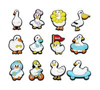 ZGDEIWGF 16 Pièces Décorations De Chaussures De Canard, Décorations De Chaussures De Dessin Animé Mignon, Décorations De Chaussures Créatives, Accessoires De Chaussures