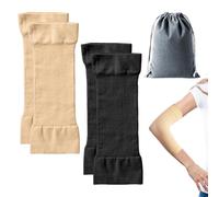 ZGDEIWGF 2 Manchons De Compression Pour Bras, 1 Sac De Rangement, Façonneur De Bras, Manchon De Compression Pour Bras, Manchon De Protection Solaire Pour Filles