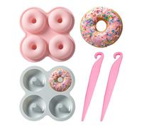 ZGDEIWGF 2 moules en silicone et 2 outils de démoulage, outils de cuisson, fournitures de cuisine, ustensiles de cuisson en silicone, moules à beignets