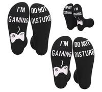 ZGDEIWGF 2 Paires De Chaussettes De Jeu, Chaussettes De Nouveauté, Chaussettes Drôles, Chaussettes I'M Gaming Do Notdisturb, Chaussettes De Jeu Unisexes, Cadeau Pour Les Joueurs
