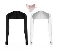 ZGDEIWGF 2 pièces de manches châle, 1 pièce de masque de protection solaire, châle de protection solaire intégré, manches d'épaule, ensemble de protection solaire d'été