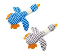 ZGDEIWGF 2 pièces Jouets en Peluche d'oie Sauvage, Jouets grinçants, Jouets pour Animaux de Compagnie résistants à la Mastication, Jouets de Dentition pour Chien, Jouets interactifs pour Chiens