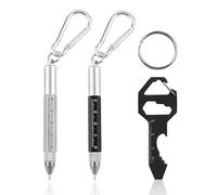 ZGDEIWGF 2 stylos à outil et 1 mini clé porte-clés, multifonctions, mini-outils, gadgets créatifs
