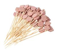 ZGDEIWGF 200 Pièces De Pics À Fruits d'ours, Petits Pics, Pics Artistiques en Bambou, Pics À Fruits Créatifs, Accessoires pour Amuse-Gueules, Brochettes pour Amuse-Gueules