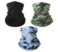 ZGDEIWGF 3 pièces de masques de camouflage, foulard de moto, masque de protection UV, masque de protection solaire, foulard multifonctionnel, équipement de plein air