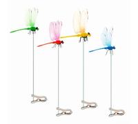 ZGDEIWGF 4 Pièces Libellules Simulées, Décorations Créatives, Décoration De Libellule De Jardin, Accessoires De Décoration De Jardin, Décoration De Maison, Accessoires De Décoration De Jardin