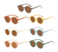 ZGDEIWGF 7 Pièces De Lunettes De Soleil Pour Enfants, Lunettes De Soleil De Protection, Lunettes De Soleil D'Extérieur D'Été, Lunettes De Soleil De Cyclisme, Lunettes De Mode Photo De Fête