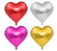 ZGDEIWGF Ballons d'amour 4 Pièces, Grands Ballons en Forme De Cœur, Ballons De Fête, Ballons De Mariage, Ballons De Décoration De Lieu