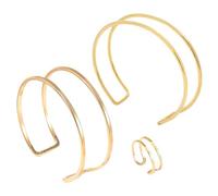 ZGDEIWGF Bracelet et Bague 1 Pièce, Bijoux à Ouverture Réglable, Simples et à la Mode, Élégants, Accessoires Vestimentaires