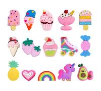 ZGDEIWGF Lot de 15 jolies boucles pour chaussures perforées - Accessoires de chaussures - Clips pour chaussures de fleurs, taille unique