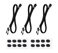 ZGDEIWGF Lot De 4 Cordons De Lunettes, 2 Paires De Plaquettes De Nez Pour Lunettes, Cordons De Lunettes Réglables, Cordons De Lunettes Antidérapants, Accessoires Pour Lunettes, Lunettes De Lecture