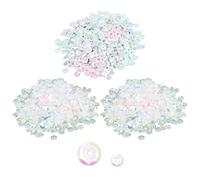 ZGDEIWGF Lot de 5400 paillettes à coudre pour vêtements, paillettes, décoration artisanale, paillettes holographiques transparentes