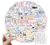 ZGDEIWGF Paquet De 100 Autocollants De Cachet De La Poste, Autocollants De Cachet De La Poste Rétro, Autocollants De Graffiti, Autocollants De Voyage, Les Cahiers Et Les Ordinateurs