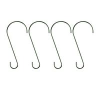 ZGDEIWGF Paquet De 4 Crochets Métalliques En Forme De S, Multifonctionnels, Pour Serres, Nichoirs, Jardins, Extérieurs