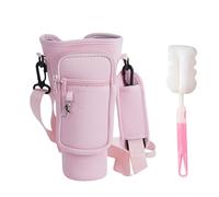 ZGDEIWGF Sac à bandoulière 1 tasse, brosse 1 tasse, sac à bandoulière avec porte-bouteille d'eau, sac fourre-tout pour bouteille d'eau, bouteille d'eau avec sangle