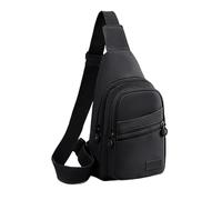 ZGDEIWGF Sac à dos de loisirs unisexe, Sac à bandoulière pour homme et femme, Sac de poitrine, Sac à dos messager pour femme, Noir, 30 x 11 x 17 cm