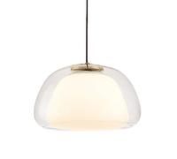 ZGDHWCR Lampe à Suspension de Style Nordique, Abat-Jour Suspendu en Verre créatif et personnalisé, plafonnier encastré, Base E27, Suspension à Une tête, Lustre décoratif pour Balcon et Restaurant