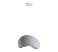 ZGDHWCR Suspension en polystyrène haute densité de 30 cm (11,8 pouces), style minimaliste nordique, douille E26, hauteur réglable, idéale pour la décoration de restaurants, salons et balcons.