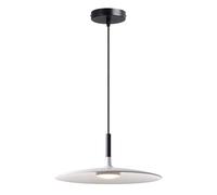 ZGDHWCR Suspension minimaliste en métal blanc, plafonnier encastré à hauteur réglable, lustre de style industriel nordique, luminaires décoratifs pour salon, balcon ou restaurant