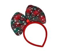 Zgehnao Bandeau de décoration de Noël 2024 avec grand nœud pour fête de vacances