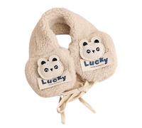 Zgehnao Cache-oreilles en peluche avec décalcomanies en Pa de dessin animé pour enfants - Chauffe-oreilles élastique pour l'hiver - Pour les étudiants, les tout-petits, le ski