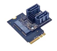 Zgehnao Carte d'extension SATA 3.0 pour disque dur JMB582 Puce Clé A + E WIFI M.2 vers convertisseur PCI-E3.0