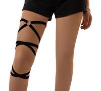 Zgehnao Chaîne de cuisse, chaîne de cuisse pour fille, bijou de jambe, festival de musique, livehouse papillon breloque multicouche