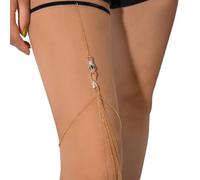 Zgehnao Chaîne de cuisse, chaîne de cuisse pour fille, bijou de jambe, festival de musique, livehouse papillon breloque multicouche