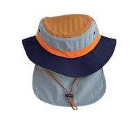 Zgehnao Chapeau, bob avec rabat de cou à séchage rapide, chapeau de pêcheur pliable en plein air chaud printemps chapeau de pêcheur résistant au soleil pour enfants, Chapeau couleur caramel, 5-8