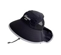 Zgehnao Chapeau de pêcheur à rabat pour enfants, chapeau polyvalent pour le printemps, respirant, chapeau bob, décontracté, sport, noir