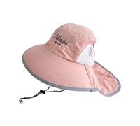 Zgehnao Chapeau de pêcheur à rabat pour enfants, chapeau polyvalent pour le printemps, respirant, chapeau bob décontracté pour le sport, rose, 5-8