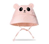 Zgehnao Chapeau pour enfant, chapeau de pêcheur pour bébé en coton pour chambre d'enfant, rose, 5-8