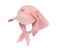 Zgehnao Chapeau turban léger avec broderie nœud réglable taille chapeau d'escalade chapeau de voyage pour enfants adultes résistant au soleil, Rose, version adulte, 5-6