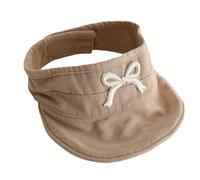 Zgehnao Coiffe pour adulte, chapeau de soleil pour bébé fille en coton respirant pour chambre d'enfant, chapeau cloche kaki