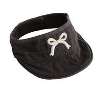 Zgehnao Coiffe pour adulte, chapeau de soleil pour bébé fille en coton respirant pour chambre d'enfant, gris foncé, 5-6