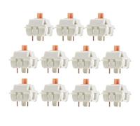 Zgehnao Commutateurs linéaires à 3 broches pour clavier mécanique lubrification d'usine 70 m clics anti-poussière pour claviers, touches, commutateurs Panda