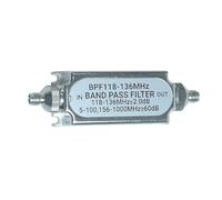 Zgehnao Filtre passe-bande métallique BPF118-136MHz 50ohm pour bande de fréquence d'air