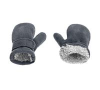 Zgehnao Gaine chaude, gants d'hiver pour filles, couleur unie, gants chauds et épais, mitaines tricotées avec doublure en peluche pour fille et enfant