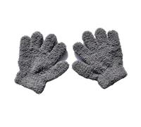 Zgehnao Gants d'hiver en polaire pour enfants - Coupe-vent - Pour le ski, les sports de plein air, gris foncé, Children aged 3-6